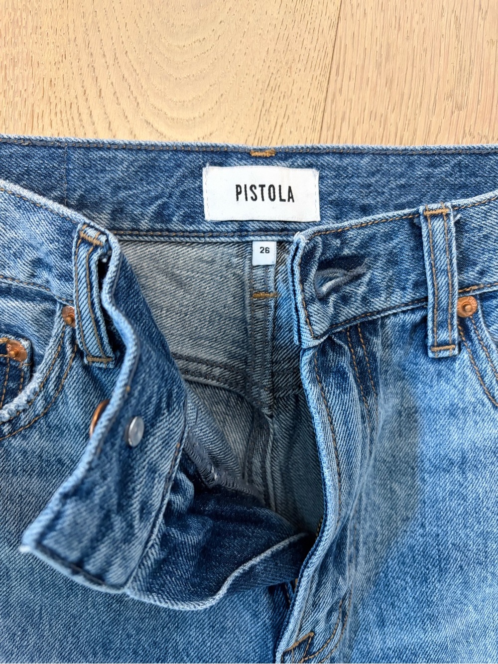 Pistola LEXI MID RISE BOWED STRAIGHT JEAN - METROPOLIS 26 - Picture 5 of 9